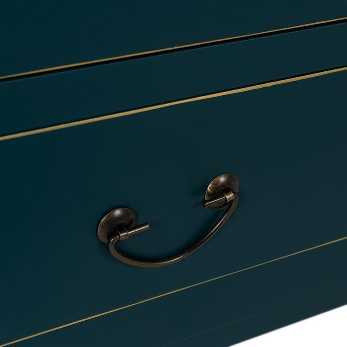 Guarda-roupa de madeira azul ''Oriente'' 100 x 45 x 160 cm