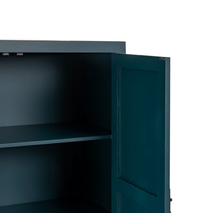 Guarda-roupa de madeira azul ''Oriente'' 100 x 45 x 160 cm