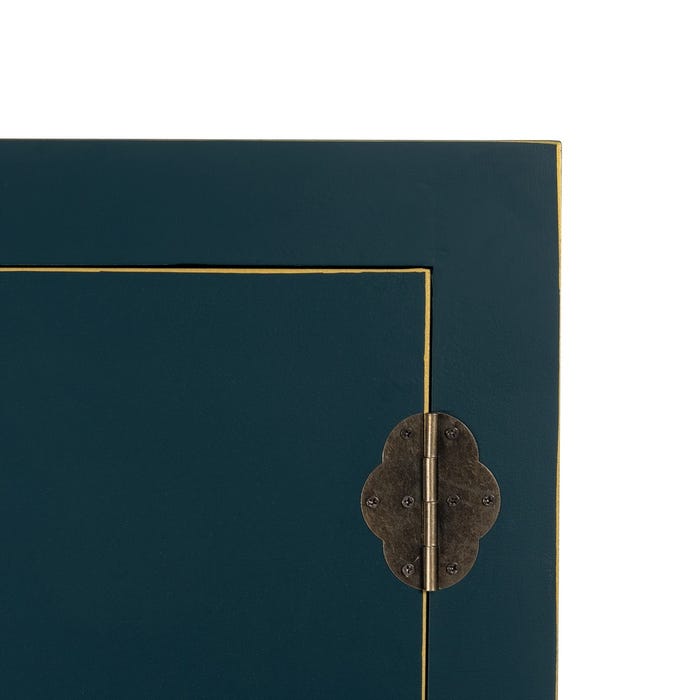 Guarda-roupa de madeira azul ''Oriente'' 100 x 45 x 160 cm