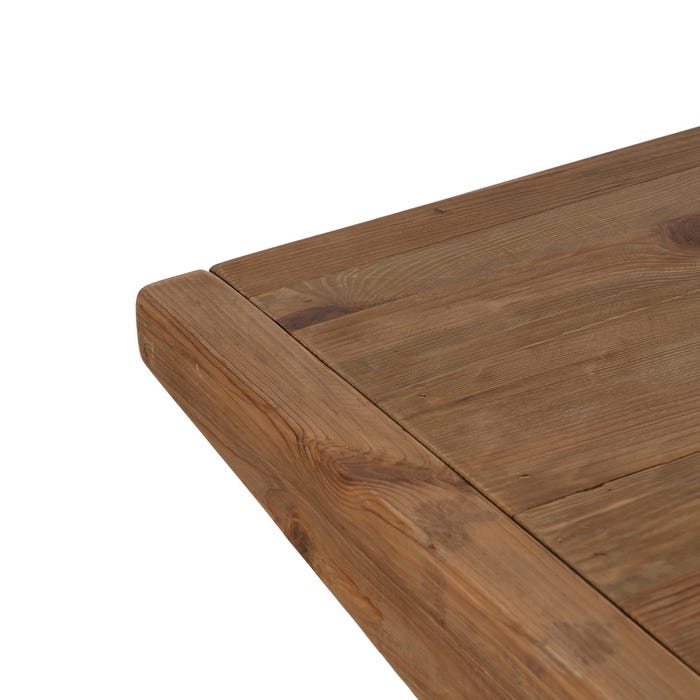 Mesa Comedor Natural Madera De Pino 180 X 90 X 75 Cm