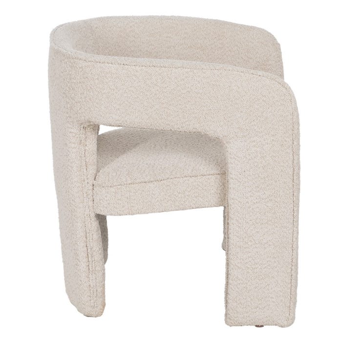 Silla Beige Tejido Salón 69 X 66 X 73 Cm