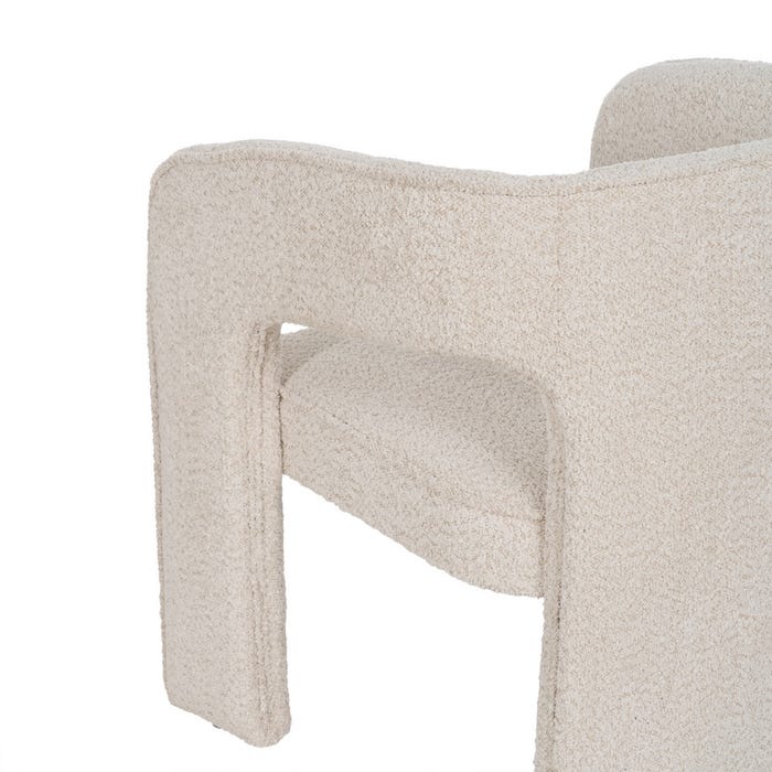 Silla Beige Tejido Salón 69 X 66 X 73 Cm