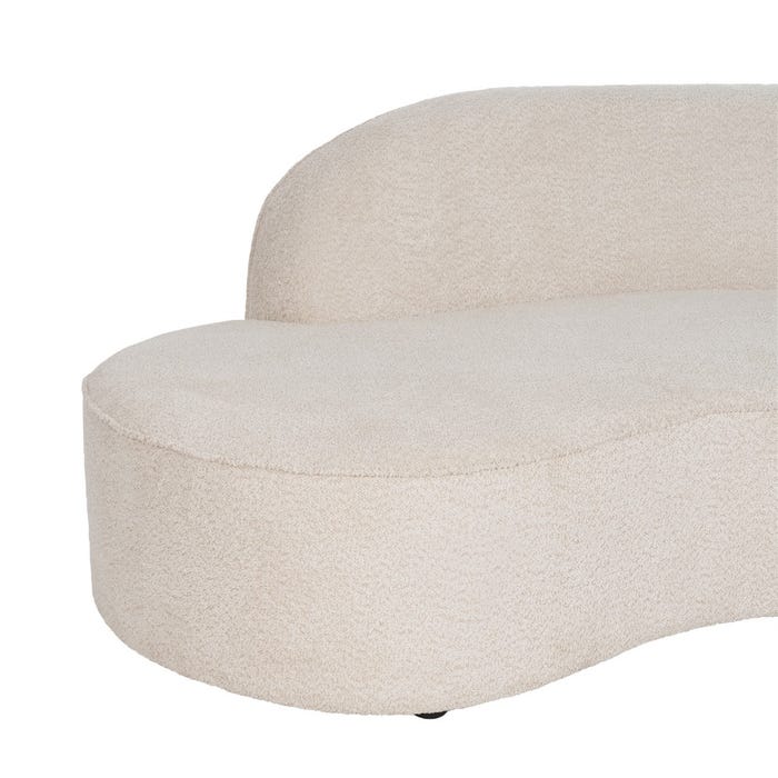 2 Piece Beige Fabric Living Room Sofa 300 X 107 X 75 Cm