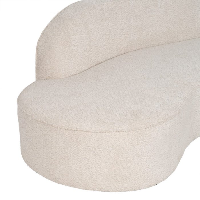 2 Piece Beige Fabric Living Room Sofa 300 X 107 X 75 Cm