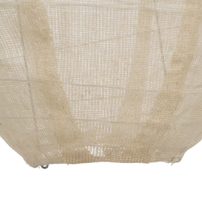 Beige Fabric-Metal Ceiling Lamp 30 X 30 X 44.50 Cm