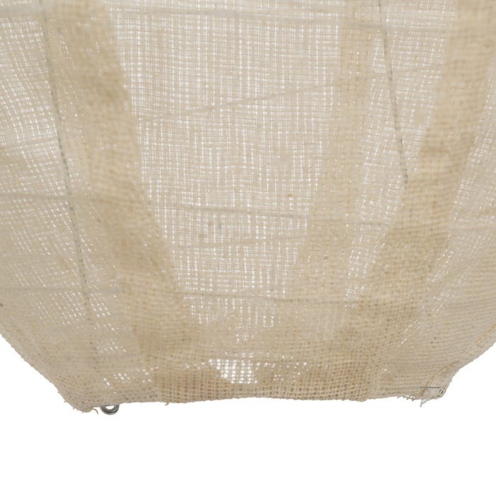 Lámpara Techo Beige Tejido-Metal 30 X 30 X 44,50 Cm