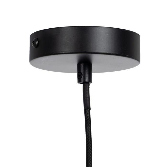 Beige Fabric-Metal Ceiling Lamp 30 X 30 X 44.50 Cm