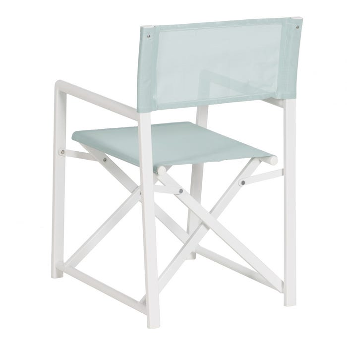 Silla Director Verde-Blanco 56 X 53 X 84 Cm