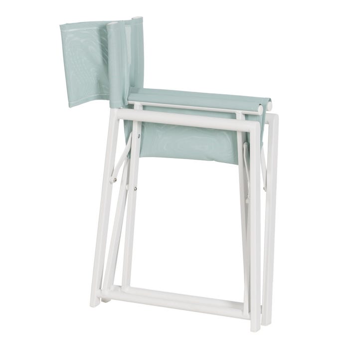 Silla Director Verde-Blanco 56 X 53 X 84 Cm