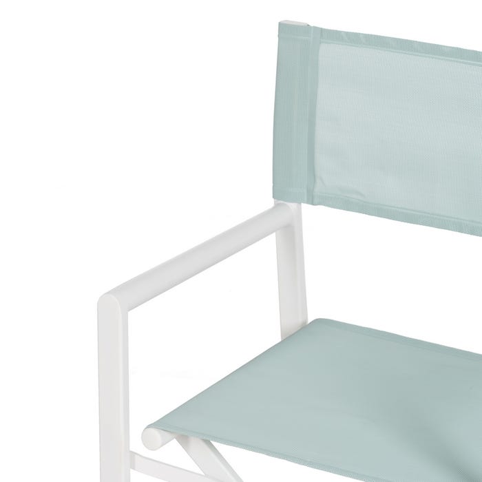 Silla Director Verde-Blanco 56 X 53 X 84 Cm