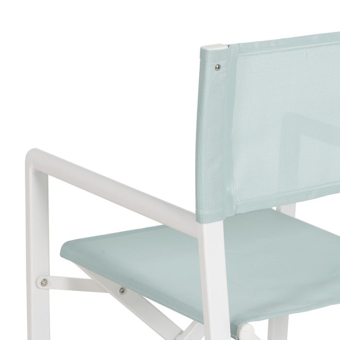 Silla Director Verde-Blanco 56 X 53 X 84 Cm