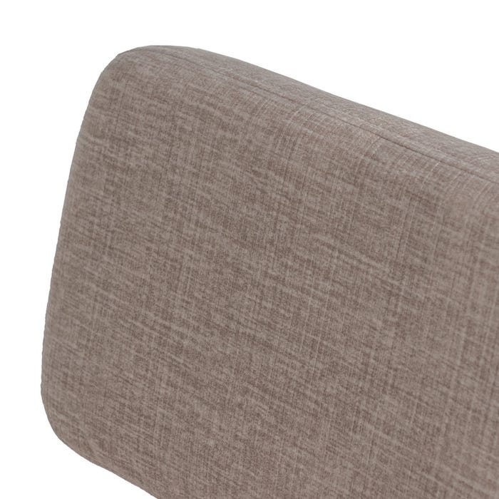 Silla Beige Tejido-Metal Decoración 42,50 X 55 X 77,50 Cm