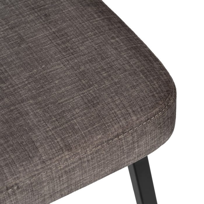 Silla Gris Tejido-Metal Decoración 42,50 X 55 X 77,50 Cm