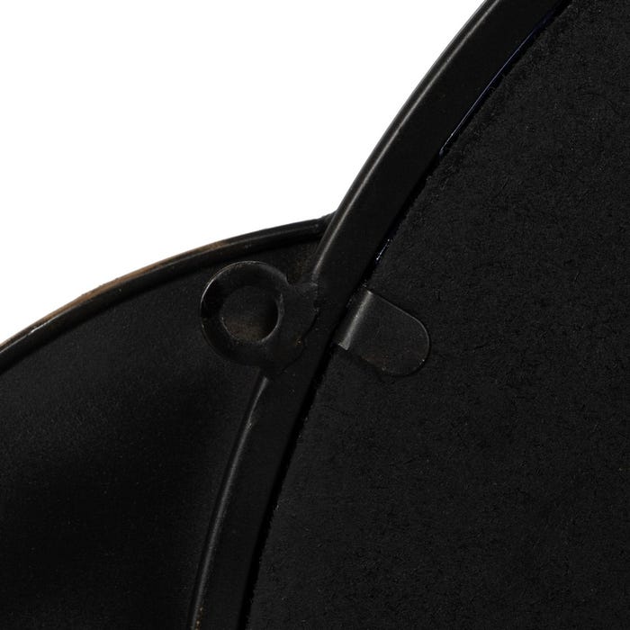 Mural Pared Espejo Negro-Oro Metal 83,20 X 5,10 X 54 Cm