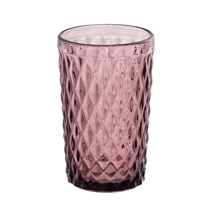 Vaso Rosa Cristal Decoración 8 X 8 X 12,50 Cm