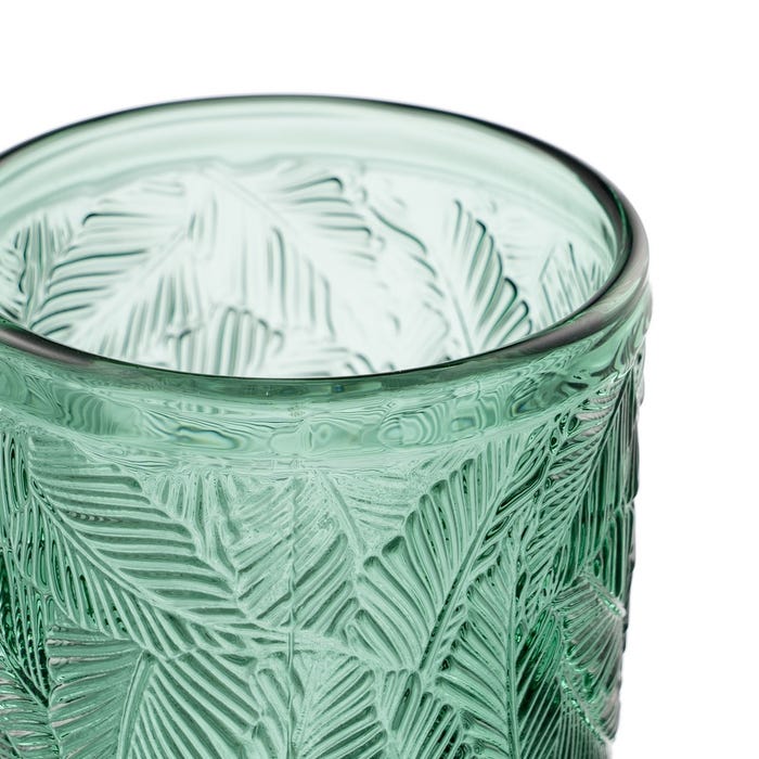 Vaso Verde Cristal Decoración 8 X 8 X 13 Cm