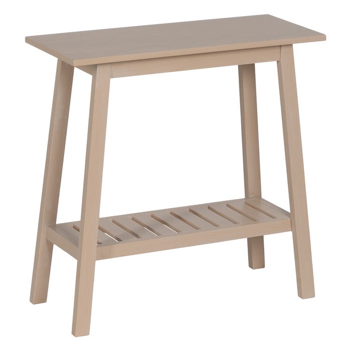 Console de madeira DM creme 71 x 30 x 71 cm