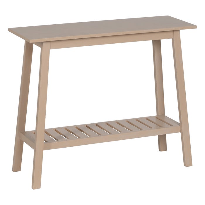 Console de madeira DM creme 90 x 32 x 75 cm
