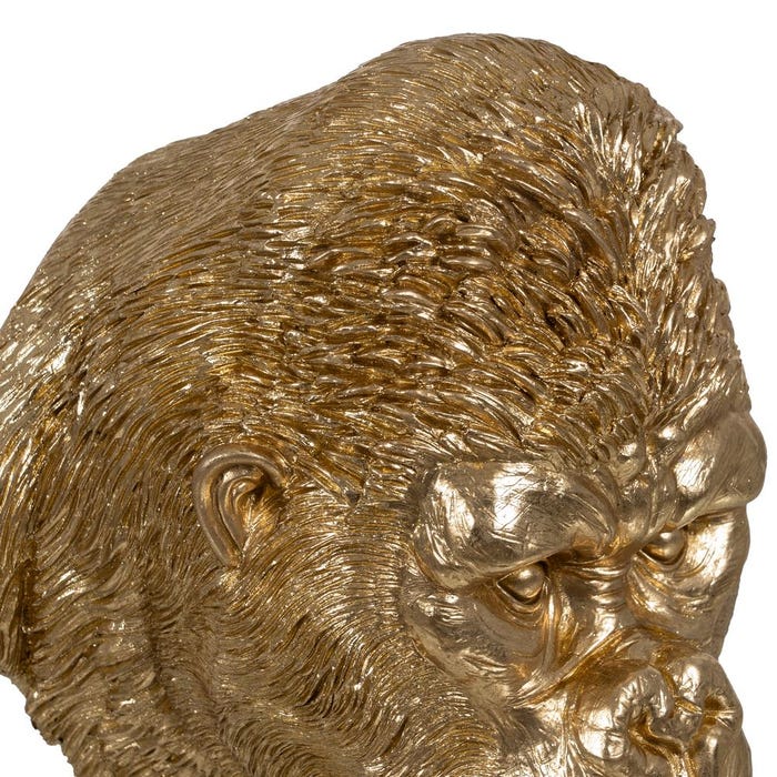 Luminária de parede em resina Gorilla Gold 32 x 28 x 23,50 cm