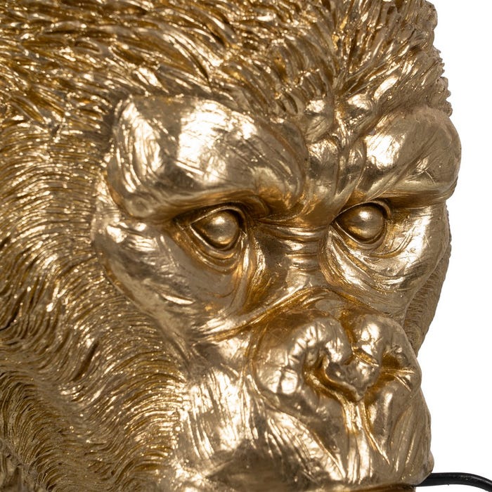 Luminária de parede em resina Gorilla Gold 32 x 28 x 23,50 cm