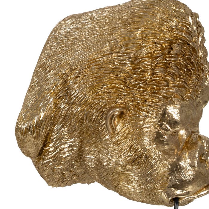 Luminária de parede em resina Gorilla Gold 32 x 28 x 23,50 cm
