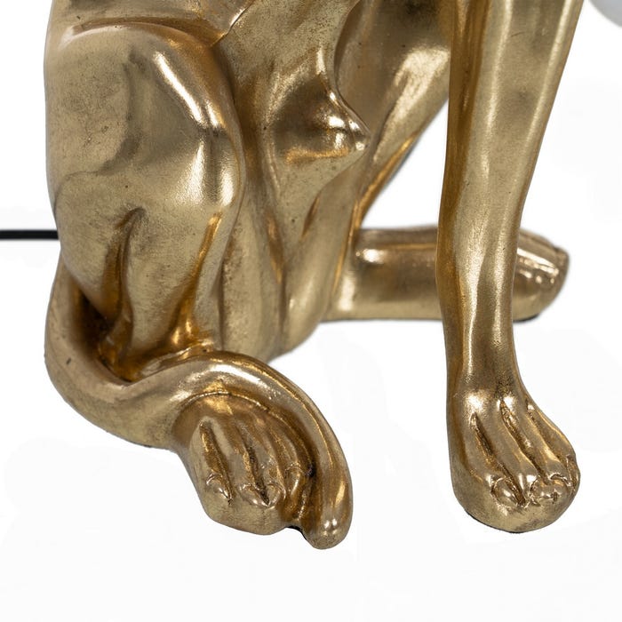 Lámpara Mesa Galgo Oro Resina 25,50 X 16,50 X 36 Cm