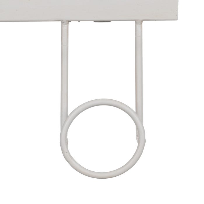 Percha Blanco Metal Decoración 50 X 7 X 27 Cm