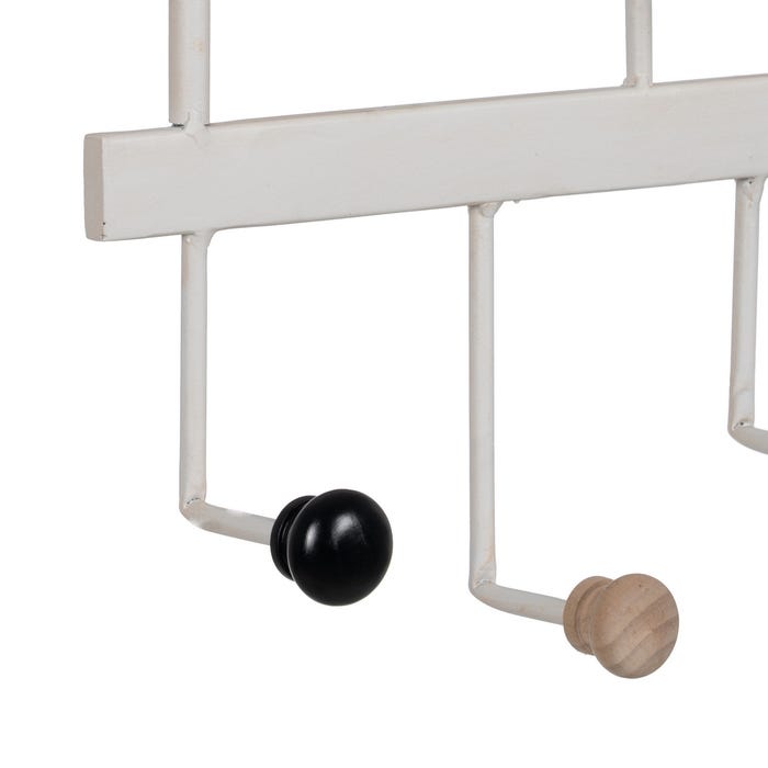 White Metal Hanger Decoration 50 X 7 X 27 Cm