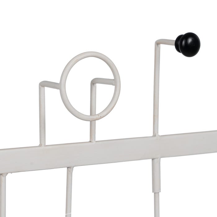 White Metal Hanger Decoration 50 X 7 X 27 Cm