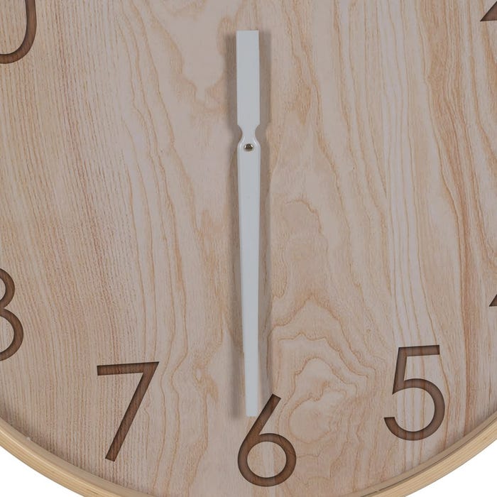 Reloj Natural Madera Decoración 60 X 60 X 5,50 Cm