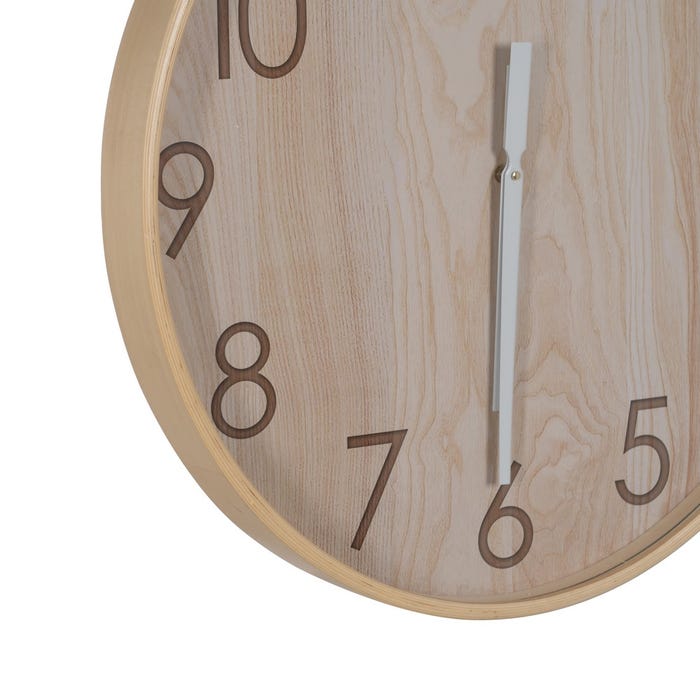 Reloj Natural Madera Decoración 60 X 60 X 5,50 Cm