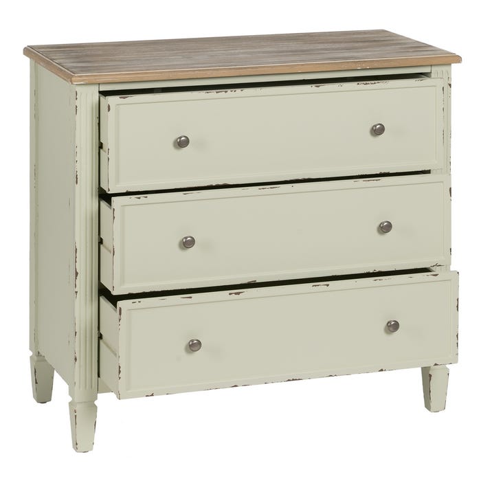 Cómoda Beige Madera 90 X 42 X 85 Cm