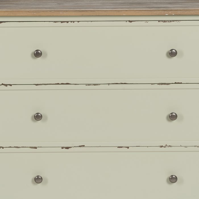 Cómoda Beige Madera 90 X 42 X 85 Cm