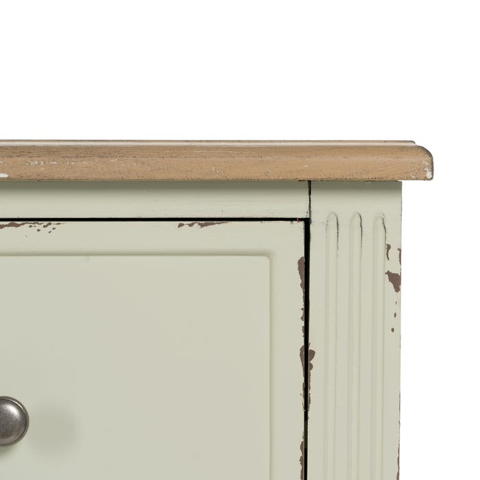 Cómoda Beige Madera 90 X 42 X 85 Cm