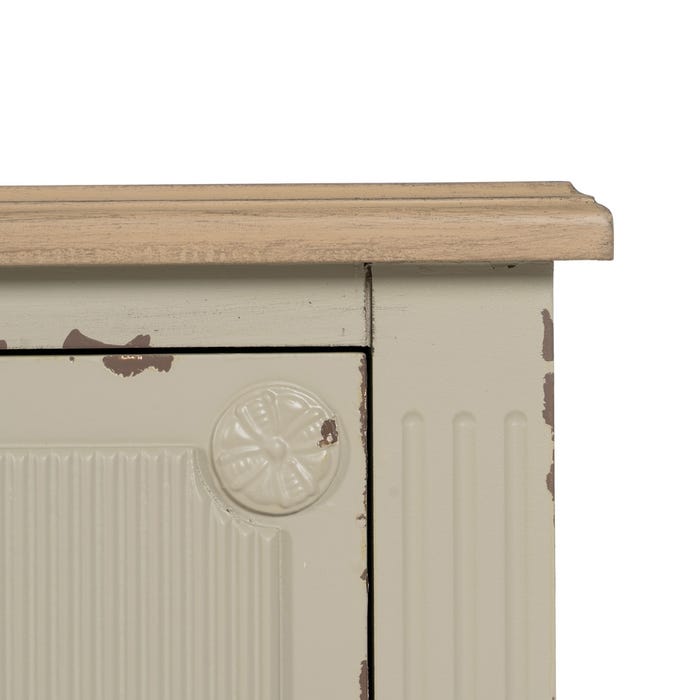 Cómoda Crema Madera 80 X 38 X 73 Cm