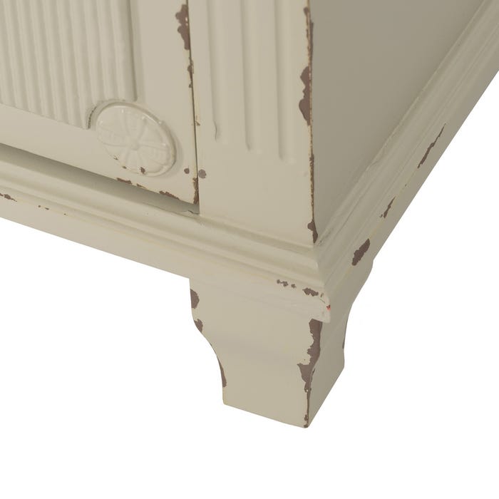 Cómoda Crema Madera 80 X 38 X 73 Cm