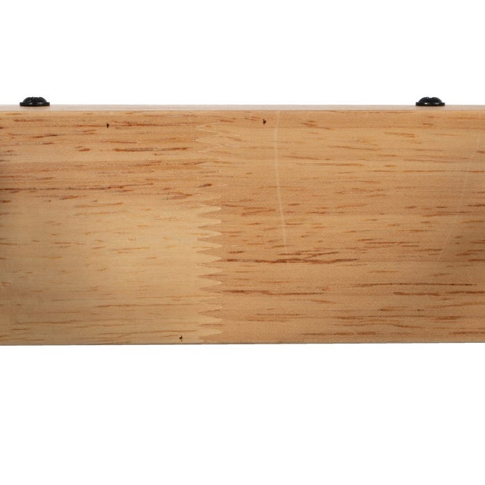 Aplique Pared Negro-Natural Metal-Madera 36 X 21 X 17 Cm