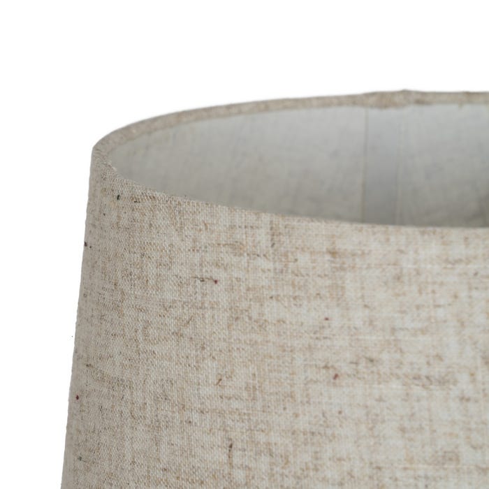 Beige-Silver Ceramic-Metal Table Lamp 27 x 27 x 45 cm