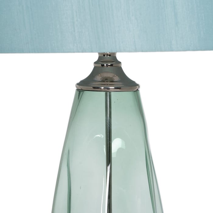 Lámpara Mesa Turquesa Cristal 45,50 X 45,50 X 88 Cm