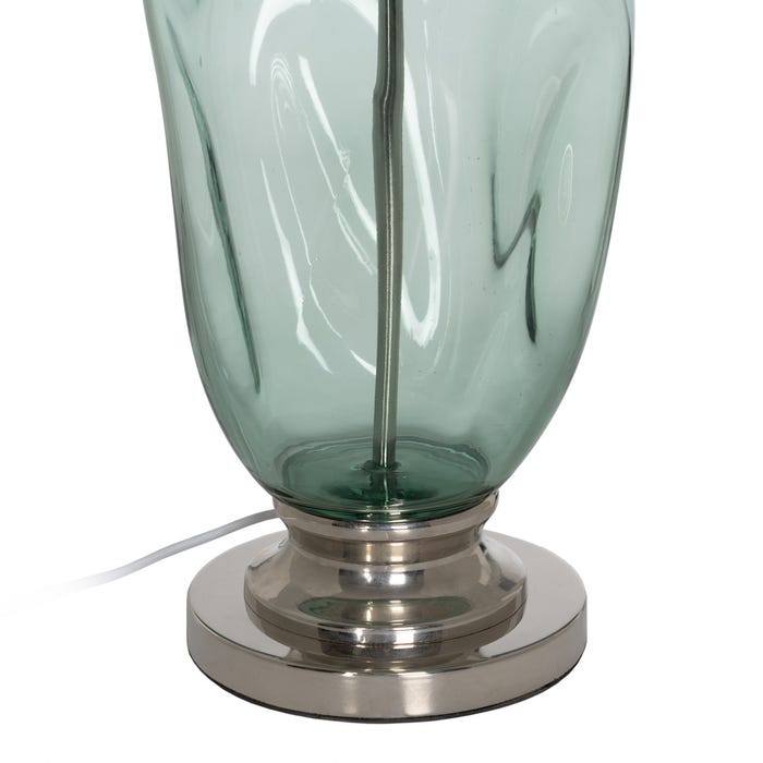Lámpara Mesa Turquesa Cristal 45,50 X 45,50 X 88 Cm