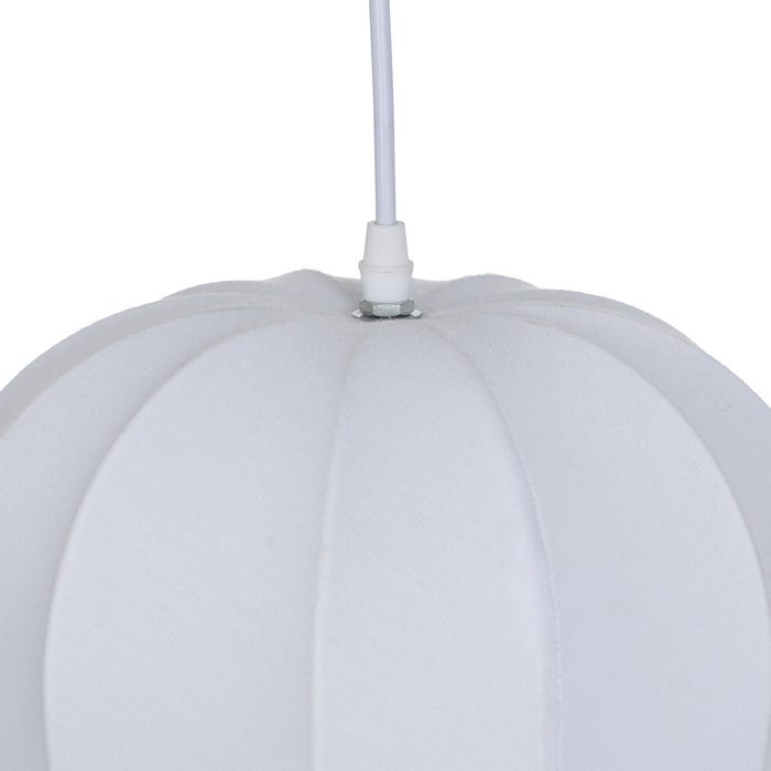 White Fabric Ceiling Lamp 25 x 25 x 36 cm