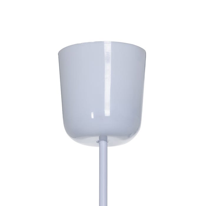 White Fabric Ceiling Lamp 25 x 25 x 36 cm