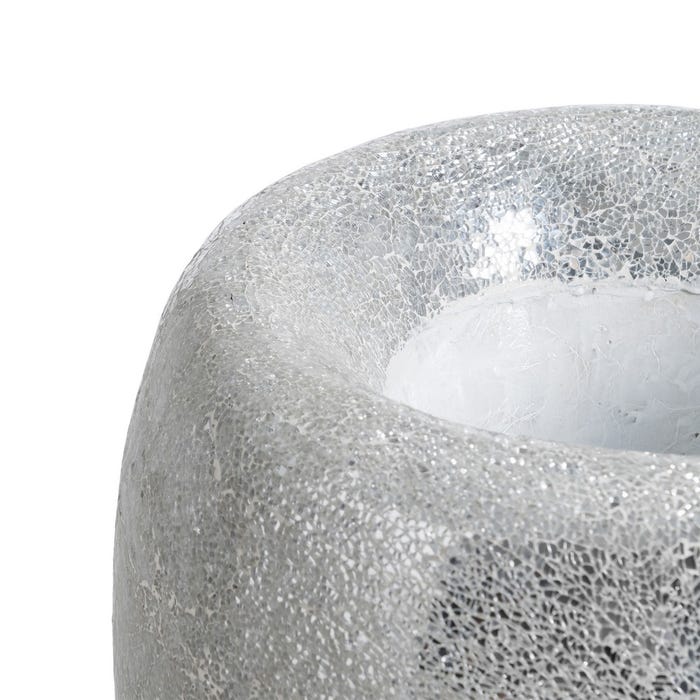 White Fiberglass Vase Decoration 46 x 46 x 91 cm