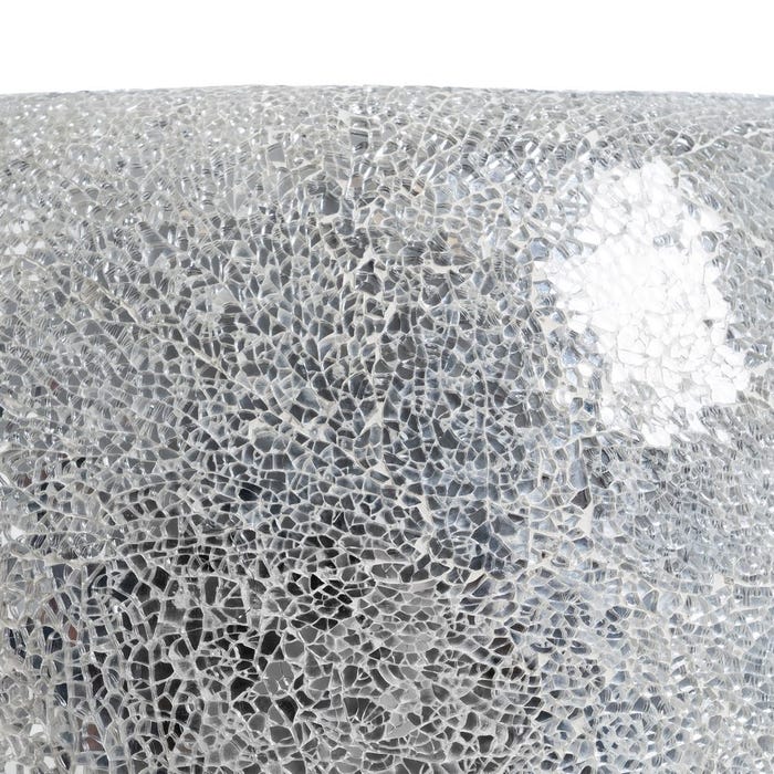 Jarrón Blanco Fibra De Vidrio Decoración 46 X 46 X 91 Cm
