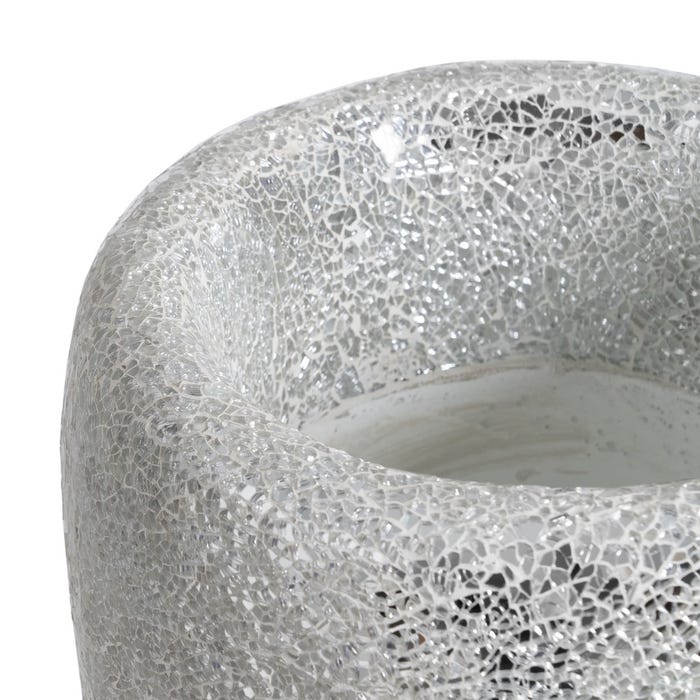 White Fiberglass Vase Decoration 30 x 30 x 109.50 cm