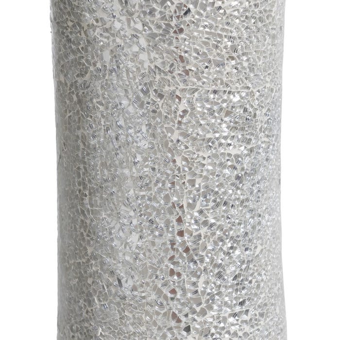 Decoração de vaso de fibra de vidro branco 54 x 54 x 154 cm