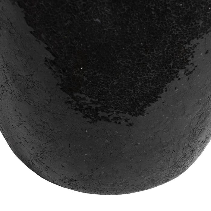 Black Fiberglass Vase Decoration 46 x 46 x 91 cm