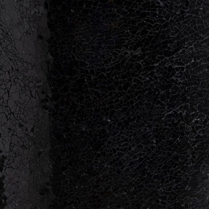 Jarrón Negro Fibra De Vidrio Decoración 30 X 30 X 109,50 Cm