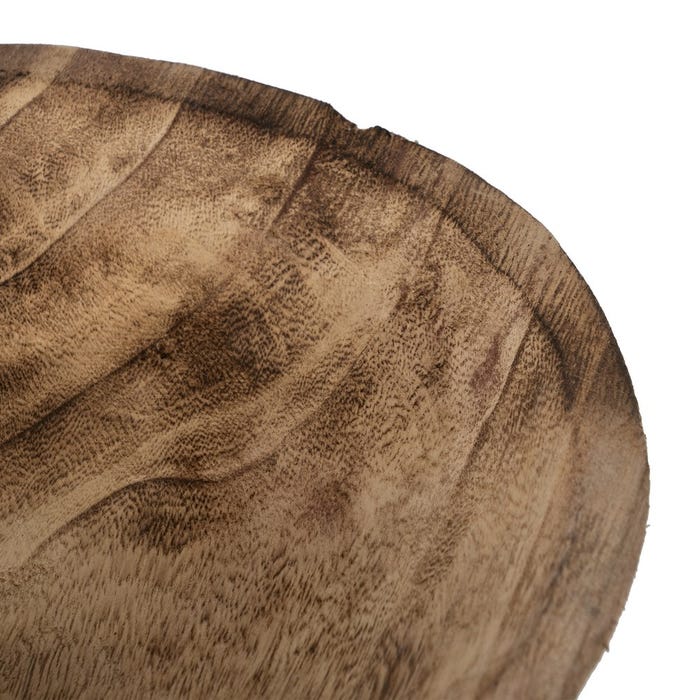 Centro Mesa Natural Madera Paulonia 30 X 30 X 18 Cm