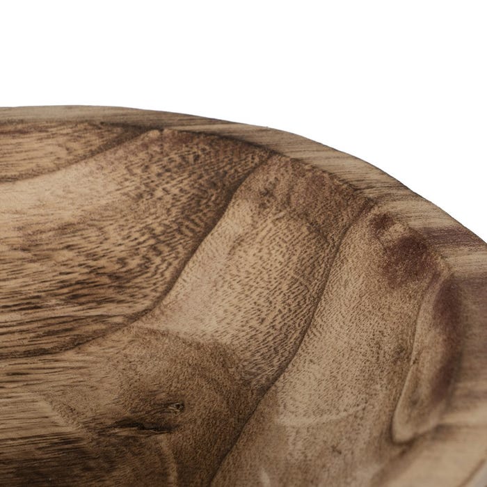 Centro Mesa Natural Madera Paulonia 27 X 27 X 16 Cm